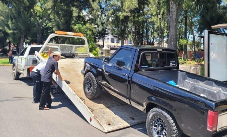 Policía Morelia, arrastre vehicular