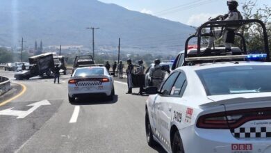 Bloqueo carretero y patrullas de la Guardia Nacional