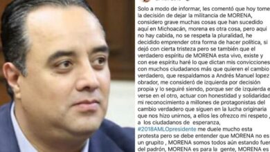 Juan Pablo Celis renunció al Morena