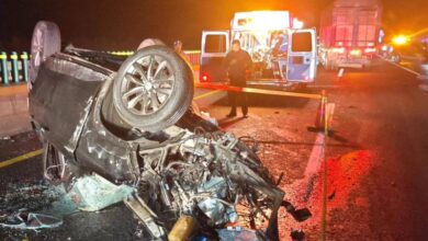 Volcadura de camioneta