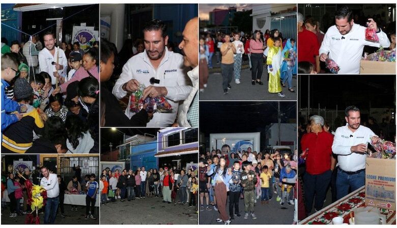 Hugo Servín en las posadas navideñas