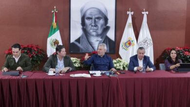 Alfonso Martínez Alcázar en reunión con Alfredo Ramírez Bedolla