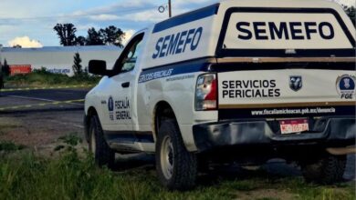 Camioneta del Semefo