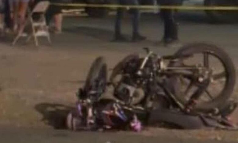 Motocicleta accidentada