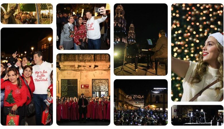Encendido navideño en Morelia