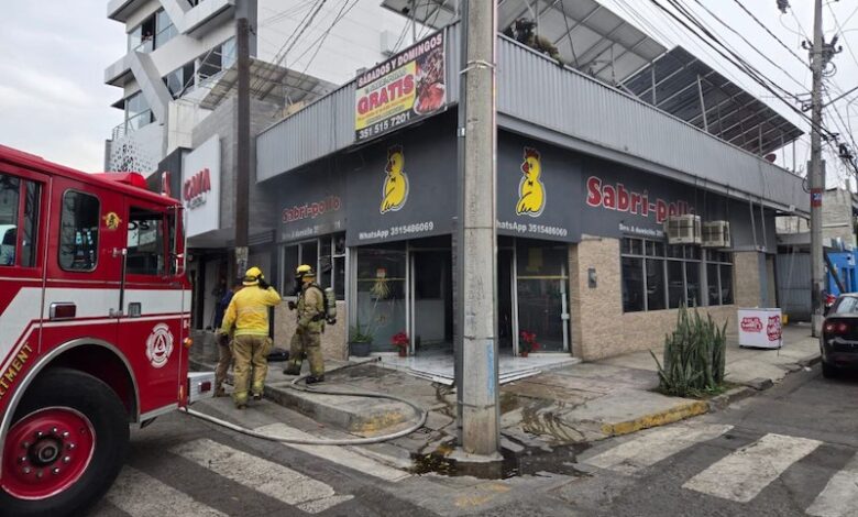 Incendio en Sabri Pollo