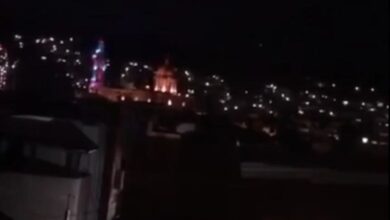 Centro de Cotija de noche