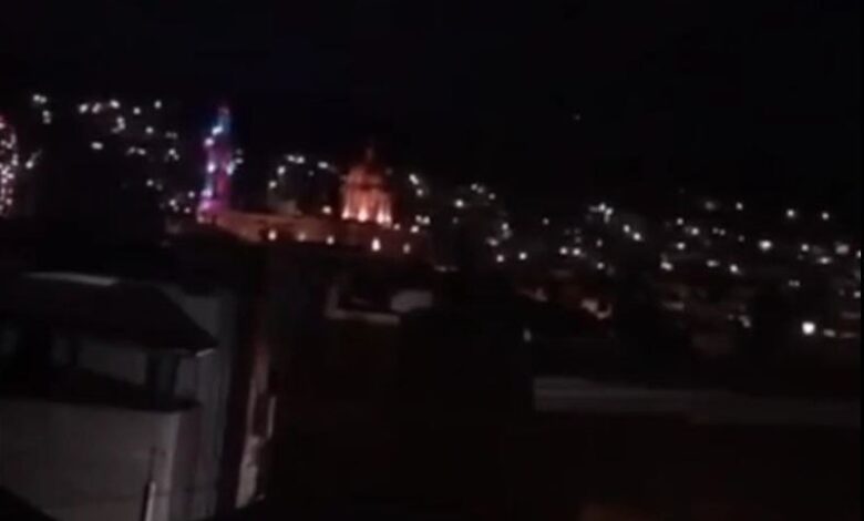 Centro de Cotija de noche