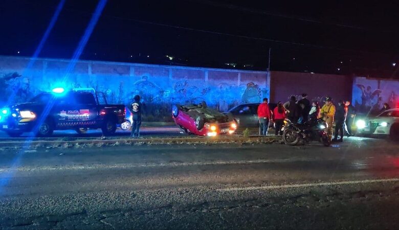 Volcadura en Morelia