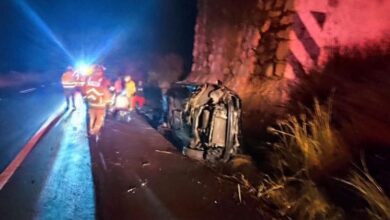 Volcadura en carretera