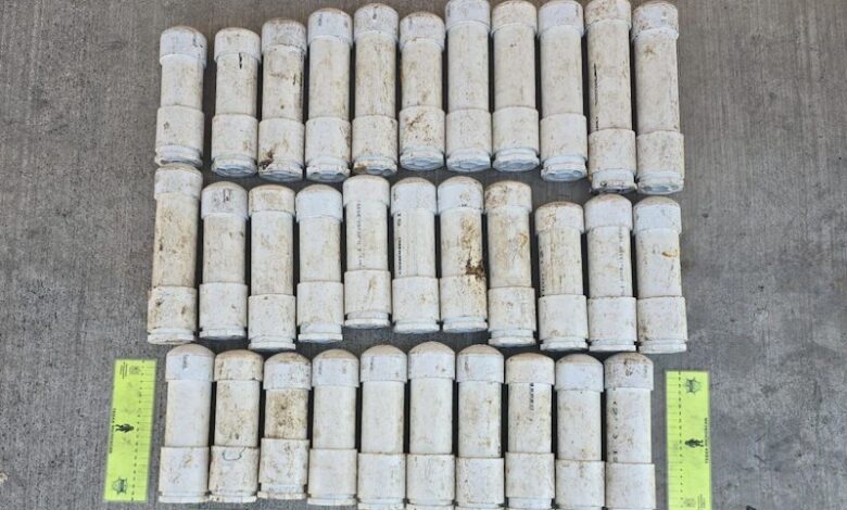 Explosivos asegurados