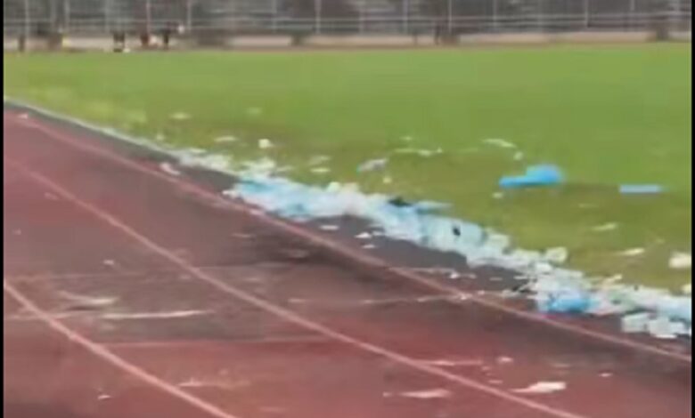 Pista Atlética, Venustiano Carranza, Basura