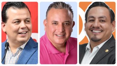 Memo Valencia, Carlos Quintana y Víctor Manríquez