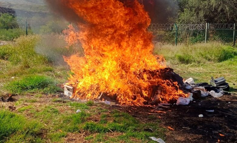 FGR, incineración, narcóticos