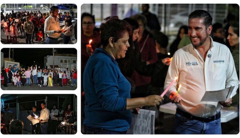 Hugo Servín en posada navideña