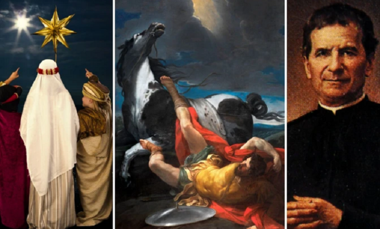 Calendario litúrgico, Iglesia Católica, Santos