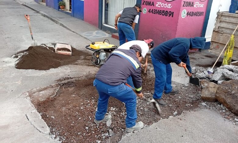 OOAPAS, Vialidad, Reparación