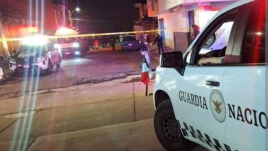 Guardia Nacional y zona acordonada