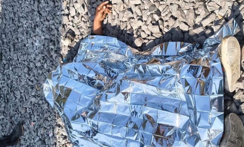 Hombre arrollado por el tren