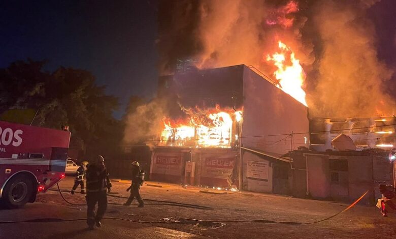 Lázaro Cárdenas, incendio