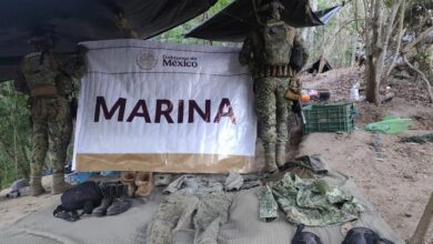 Marina, Aquila, Michoacán, narcocampamento