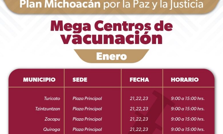 Salud, Michoacán, Vacunación