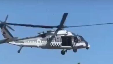Helicóptero de la Guardia Nacional