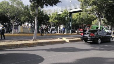 Puente peatonal en Morelia