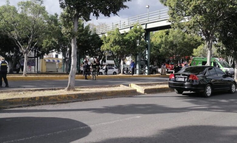 Puente peatonal en Morelia