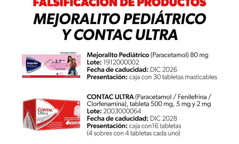 SSM, alerta sanitaria, medicamentos falsificados