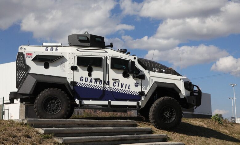 Guardia Civil, Michoacán, patrullas, equipamiento policial