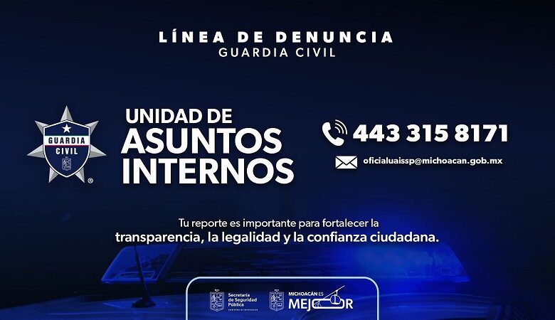 SSP, Guardia Civil, Asuntos Internos