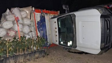 Volcadura de camioneta