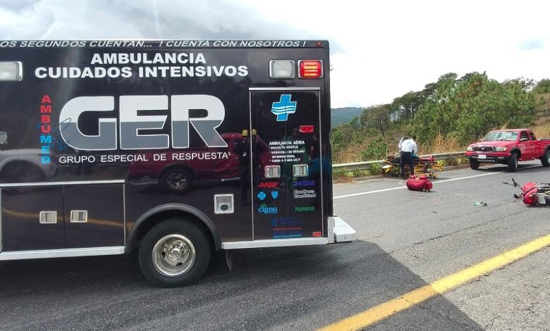 Ambulancia en accidente