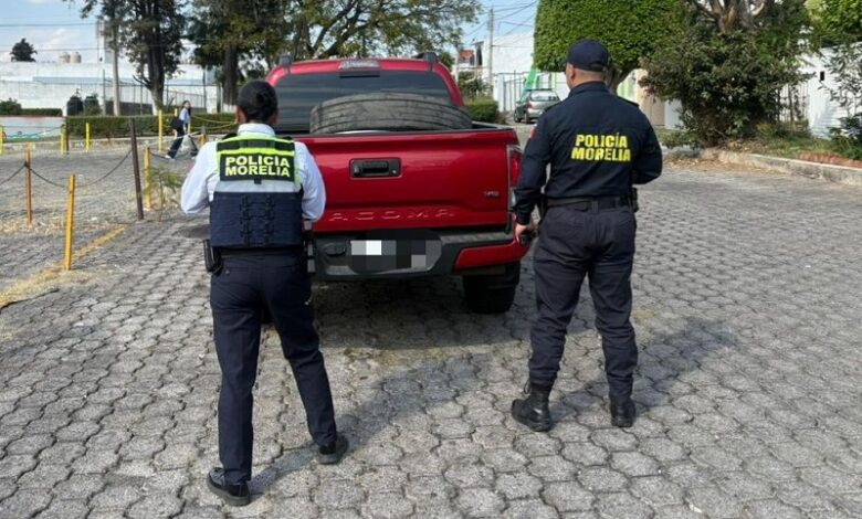 Policía Morelia, robo de vehículo, recuperación