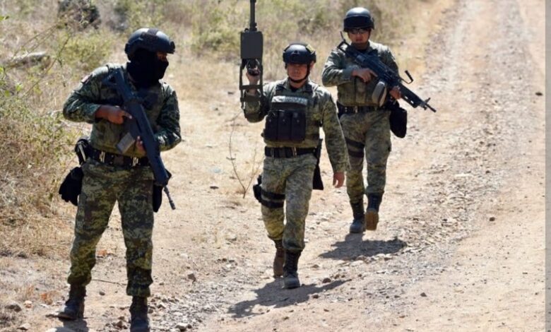 Ejército Mexicano, minas terrestres, explosión