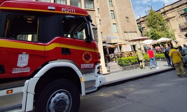 Camión de bomberos y Hotel Alameda