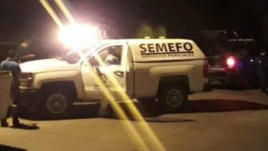 Camioneta del Semefo