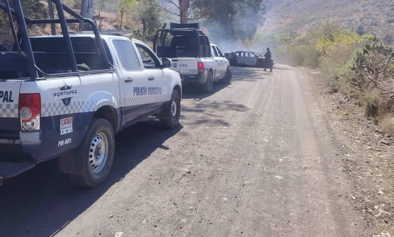 Queréndaro, Inseguridad, Incendio vehicular