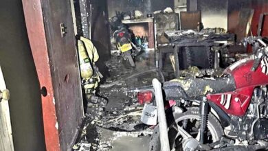 Vivienda incendiada