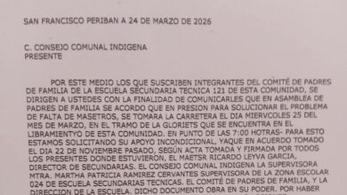 Peribán, Protesta estudiantil