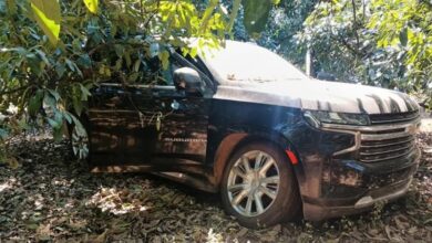Camioneta blindada asegurada