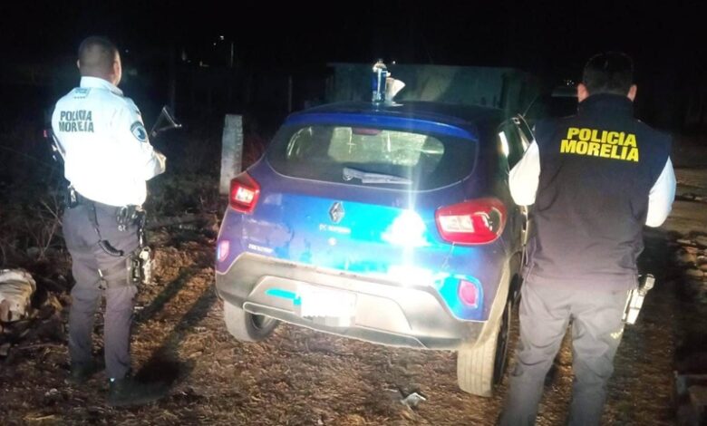 Policía Morelia recupera auto robado