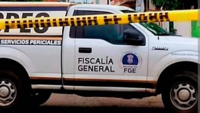 Camioneta de la FGE de Michoacán