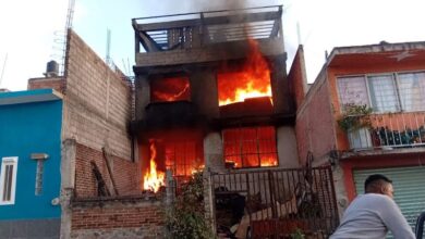 Incendio en casa