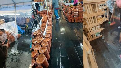 Uruapan, Tianguis Artesanal, lluvias