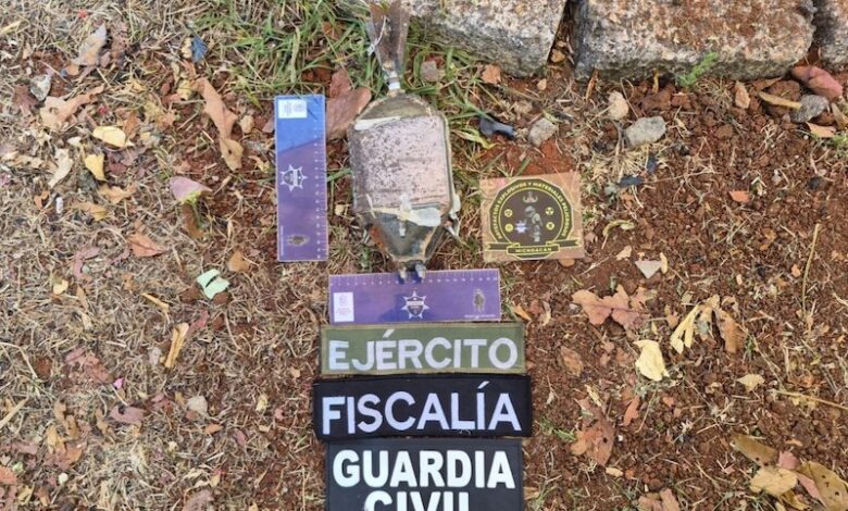 Explosivo asegurado