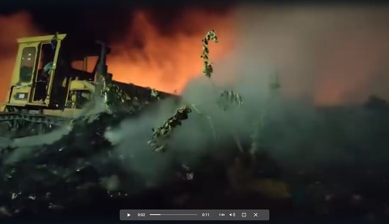 Buenavista, Incendio, Relleno sanitario