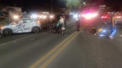 Accidente de motocicleta