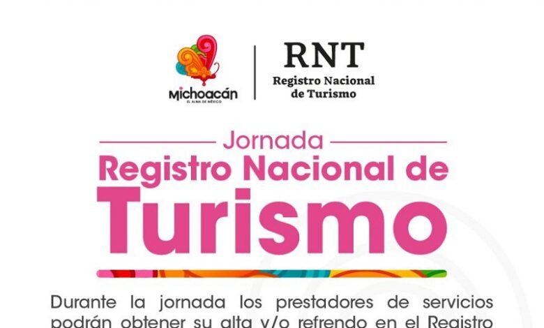 Sectur, Registro Nacional de Turismo
